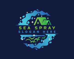 Pressure Wash Cleaning logo design