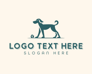 Basset Hound - Dog Training Veterinary logo design