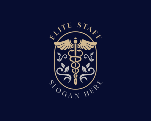 Staff - Medical Caduceus Hospital logo design