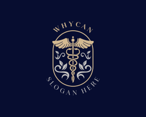 Biology - Medical Caduceus Hospital logo design