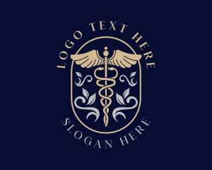 Medical Doctor Caduceus Hospital Logo