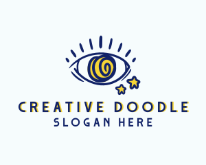 Creative Spiral Eye logo design