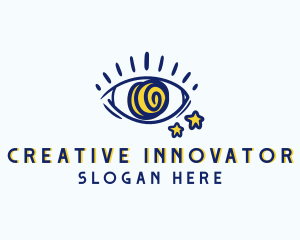 Creative Spiral Eye logo design