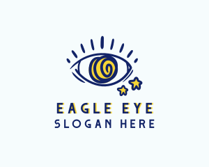 Creative Spiral Eye logo design