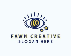 Creative Spiral Eye logo design