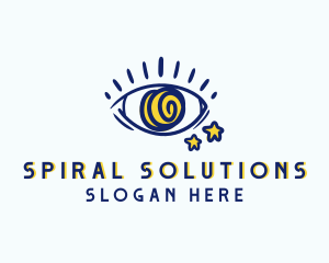 Creative Spiral Eye logo design