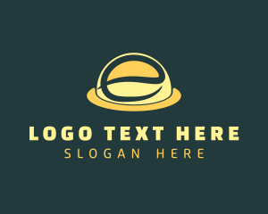 Lettermark - Yellow Letter E Cloche logo design