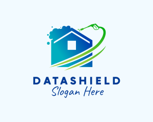 Real Estate - House Apartment Pressure Wash logo design