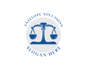 Court Weighing Scale logo design