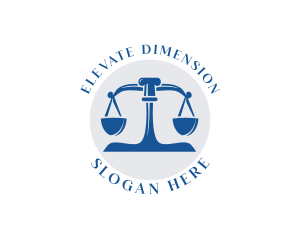 Court Weighing Scale logo design