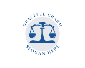 Court Weighing Scale logo design