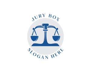 Jury - Court Weighing Scale logo design