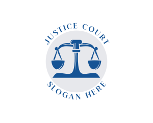 Court - Court Weighing Scale logo design