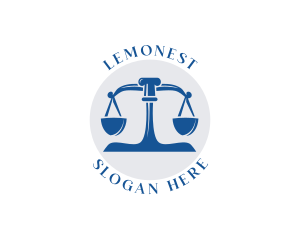 Blue - Court Weighing Scale logo design