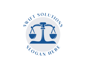 Court Weighing Scale logo design