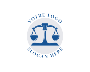 Court Weighing Scale logo design