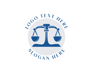Lawyer - Court Weighing Scale logo design