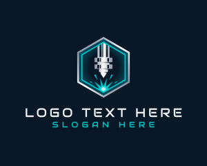 Cutting - Laser Cutting Metalwork logo design