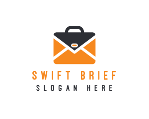 Brief - Envelope Mail Briefcase logo design