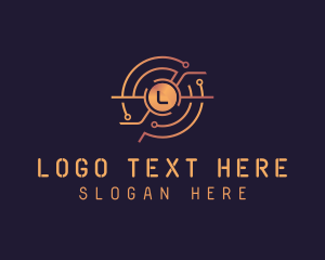 Trading - Cryptocurrency Digital Coin logo design