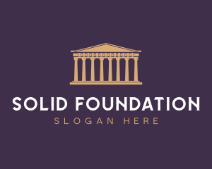 Structure - Greek Columns Structure logo design