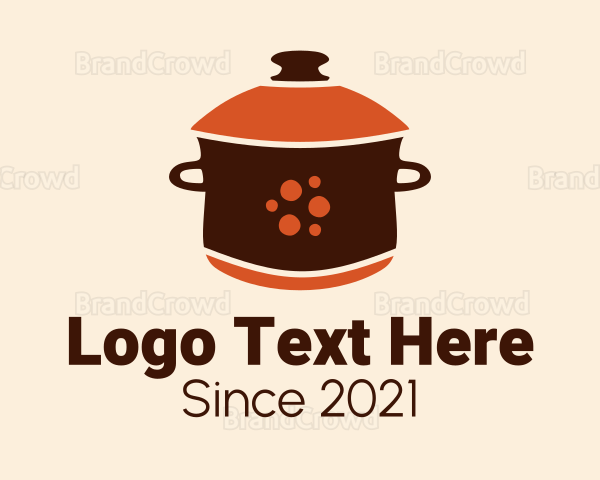 Casserole Cooking Pot Logo