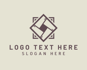 Homeware - Minimalist Flooring Tile logo design