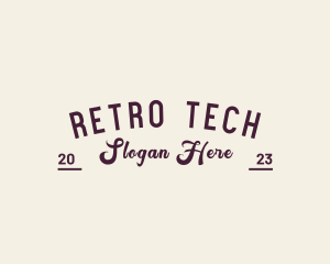 Retro Brand Business logo design