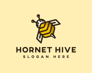 Hornet - Flying Bee Insect logo design