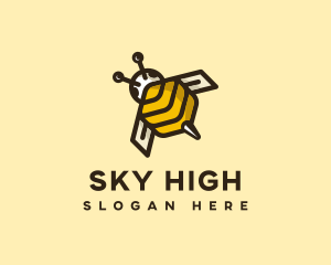 Fly - Flying Bee Insect logo design