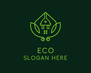 Structure - Eco Electricity House logo design