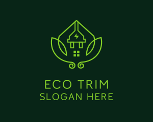 Eco Electricity House  logo design