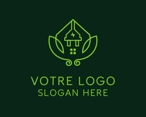 Structure - Eco Electricity House logo design