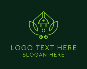 Rental - Eco Electricity House logo design