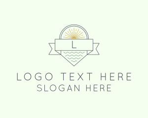 Sea - Summer Beach Resort logo design