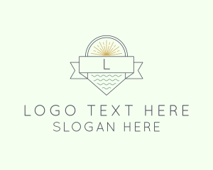 Lagoon - Summer Beach Resort logo design