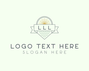 Lagoon - Summer Beach Resort logo design