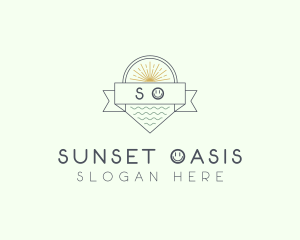 Summer Beach Resort logo design