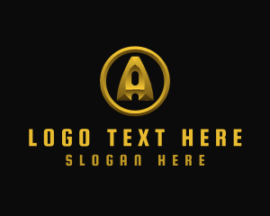 Bitcoin - Premium Luxury Letter A Company logo design