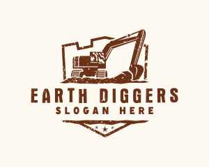 Digging - Excavator Digging Construction logo design