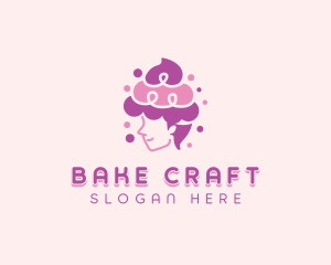 Baker Cupcake Bakery logo design