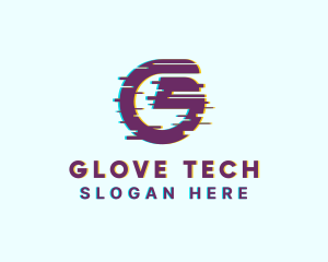 Cyber Glitch Letter G logo design