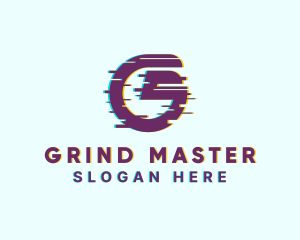 Cyber Glitch Letter G logo design