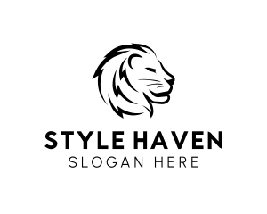 Shelter - Jungle Lion Head logo design