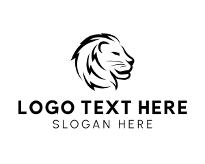 Wildlife - Jungle Lion Head logo design