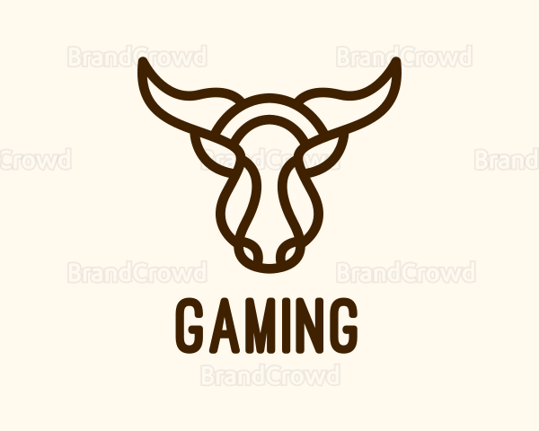 Monoline Buffalo Head Logo