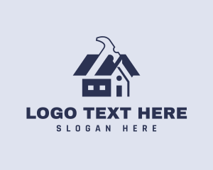 Roof - Hammer Nail House logo design