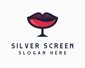 Lip Wine Glass Bar Logo
