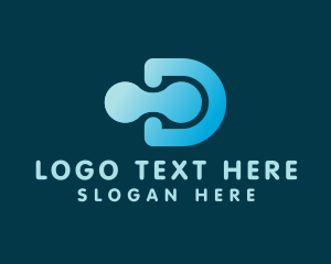 App - Digital Letter D Company logo design