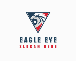 USA Eagle Patriot logo design